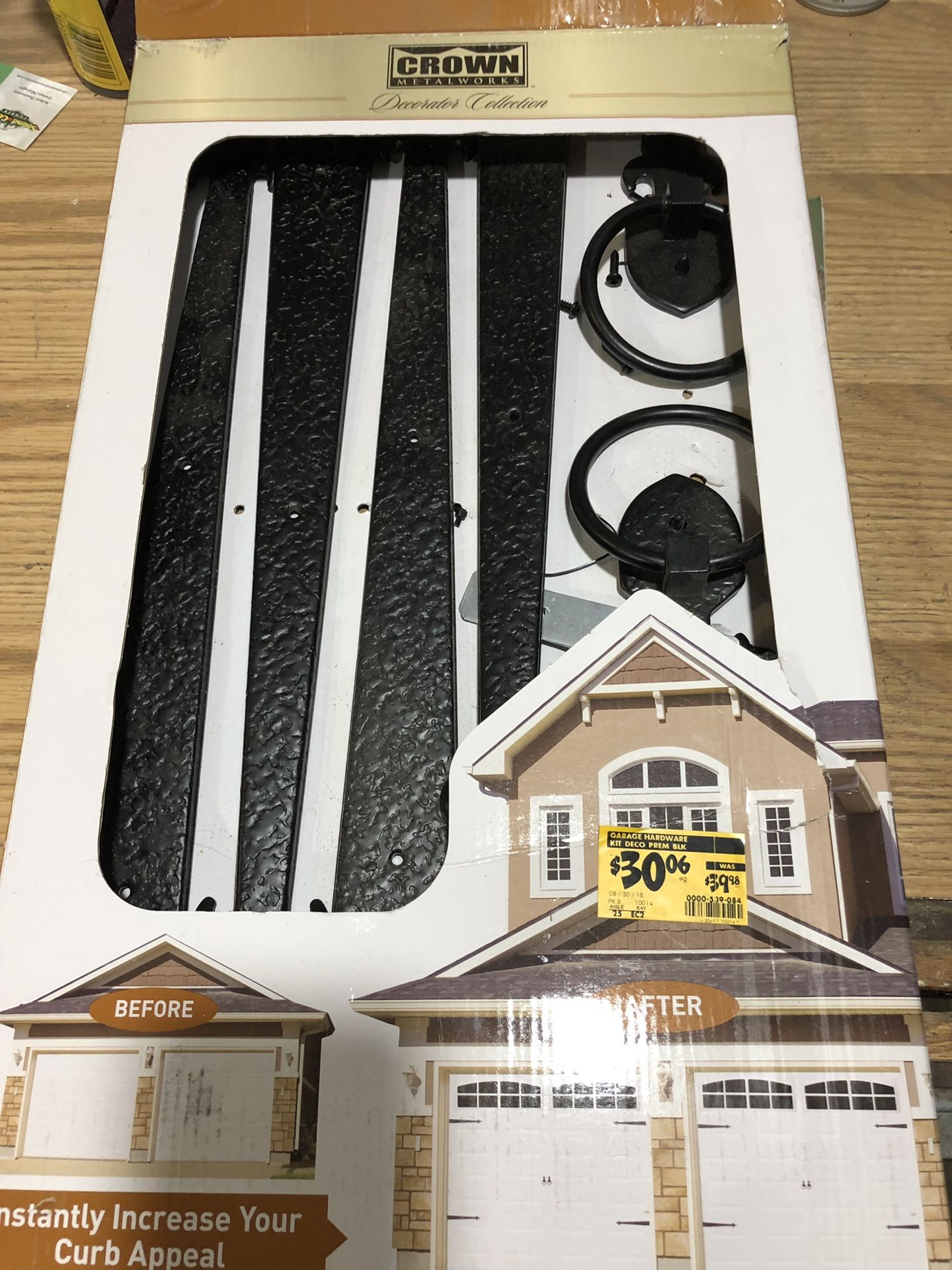 Garage door decoration kit