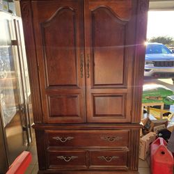 Cherry Wood Cabinet Antique Style