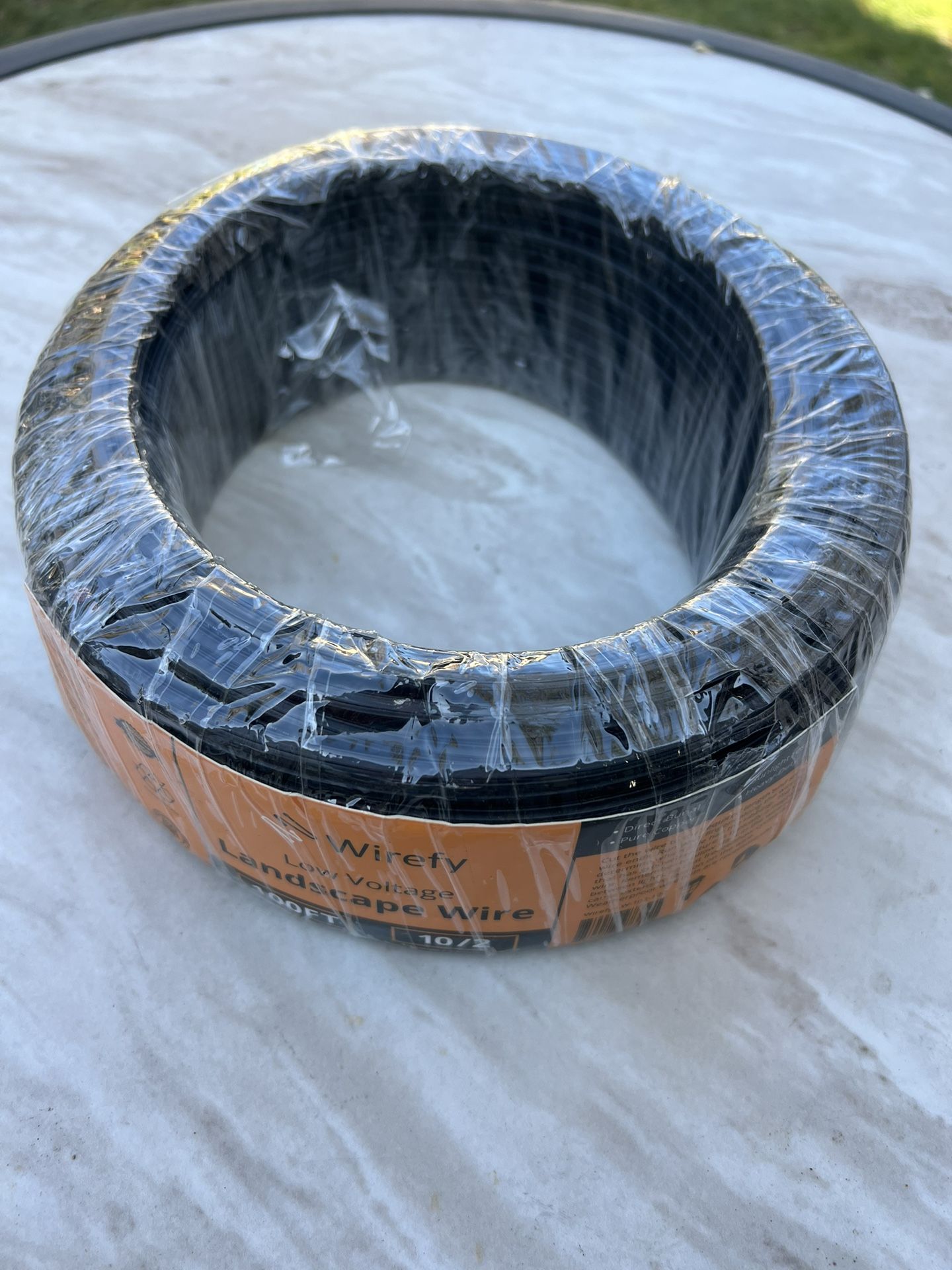 Wirefy 10/2 Copper Landscape Lighting Wire 10 Gauge 2 Conductor 100 Feet Low Voltage Wire 10/2