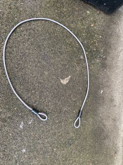 Master Lock Cable, Steel Cable With Looped Ends