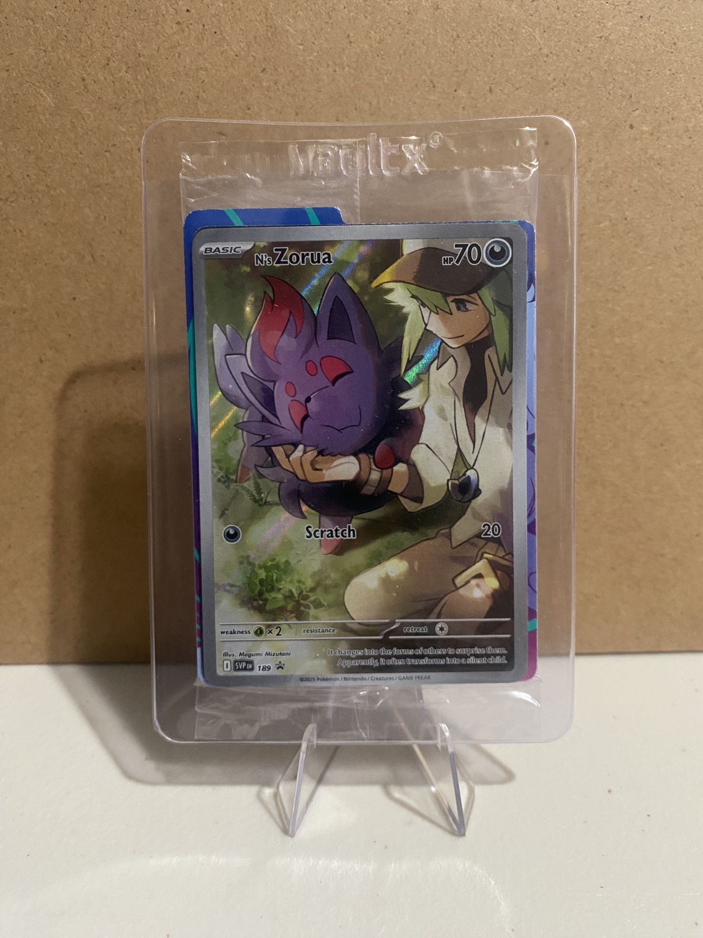 SEALED N’s Zorua - SVP189 - Black Star Promo Card
