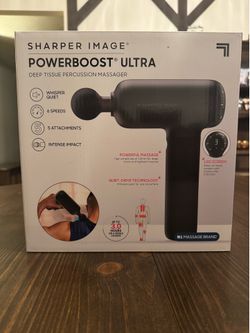 Sharper image power boost massage gun