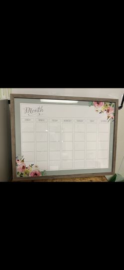 “Rustic” Glass Week Monthly Calendar