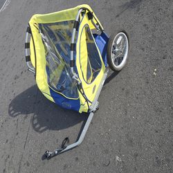 Instep bike trailer with attachment for 2 kids foldableb