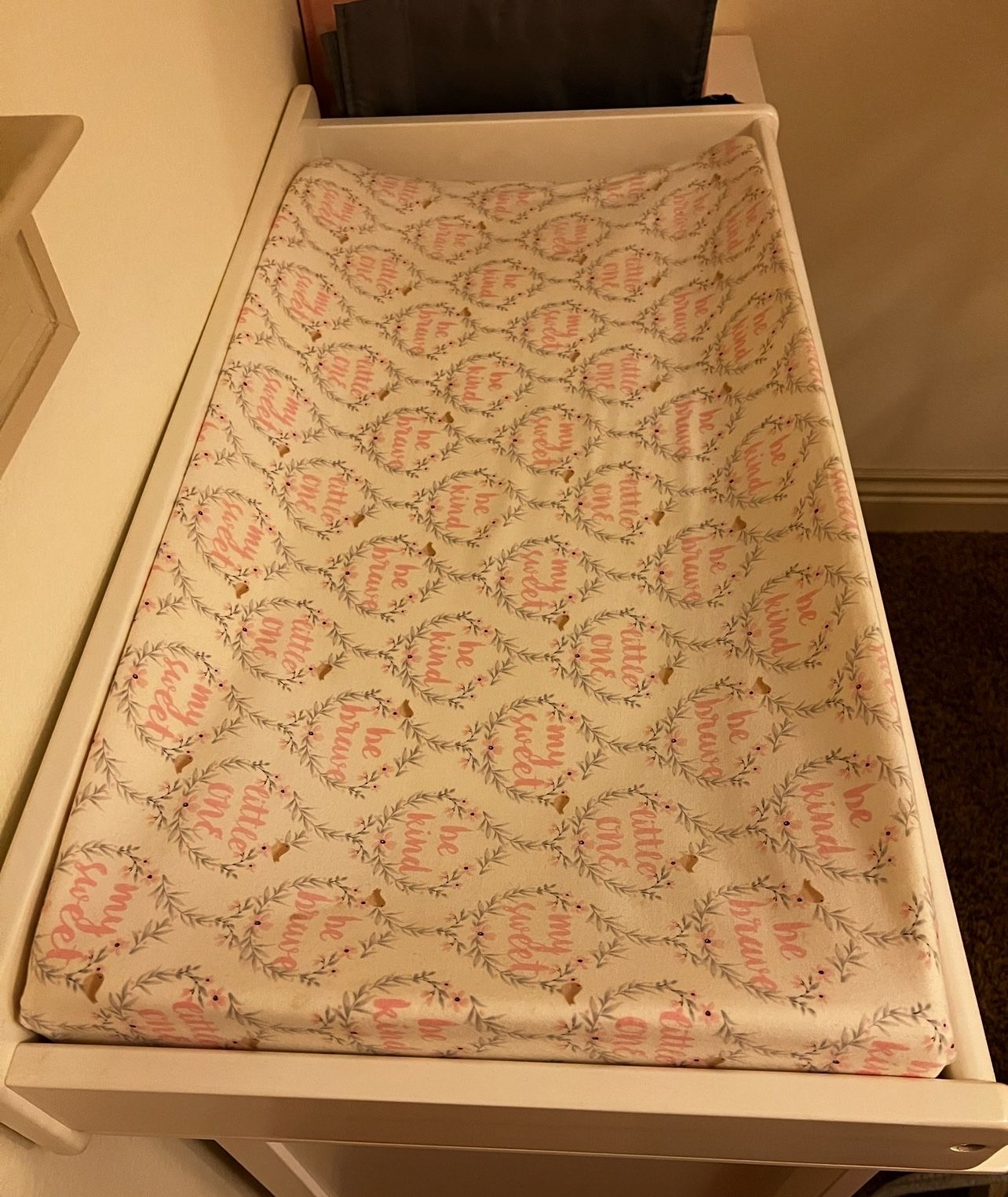 Changing Table Topper With Pat