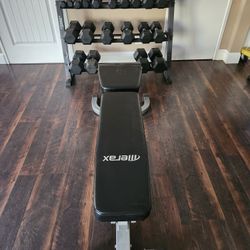 Dumbell Set + Adjustable Flat/Angle Bench