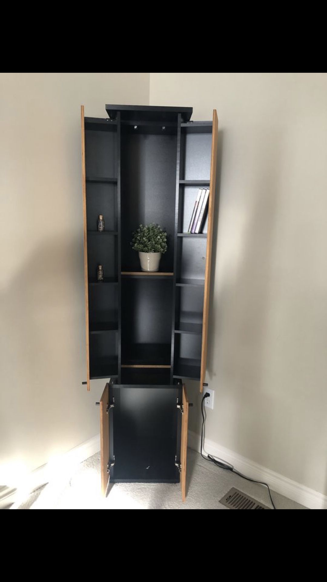 Standing Media Cabinet (Games, Books）
