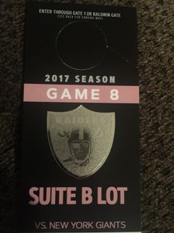 Suite parking ticket