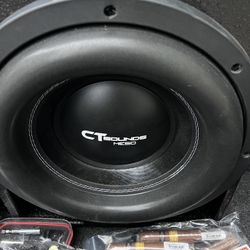 2 Like New CT Sounds Meso 12” Subs With Mega Bass Box