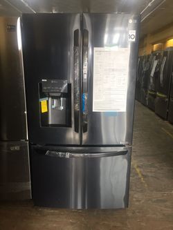Black stainless steel french door LG