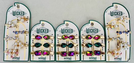 Wicked~gem salon clips~scünci-5 sets total $8