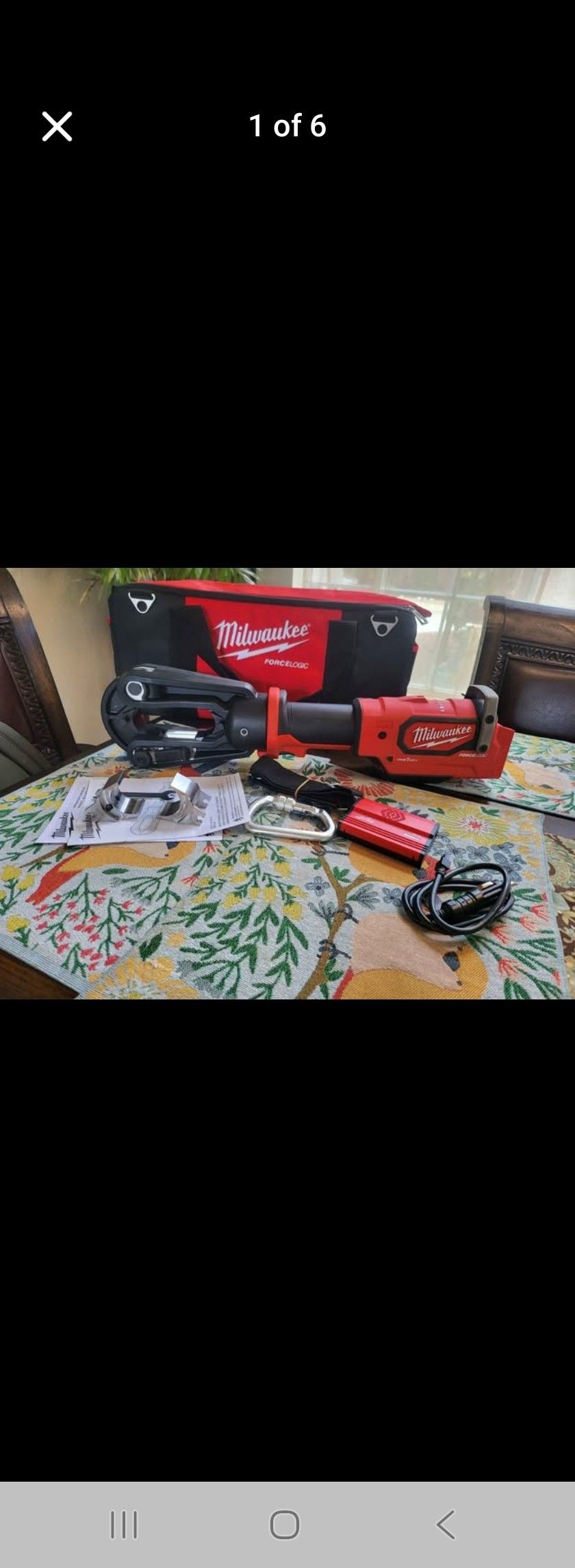 Milwaukee(( New Never Used))18V 15-Ton Cordless FORCE LOGIC Utility Crimper. Tool-Only No Battery)