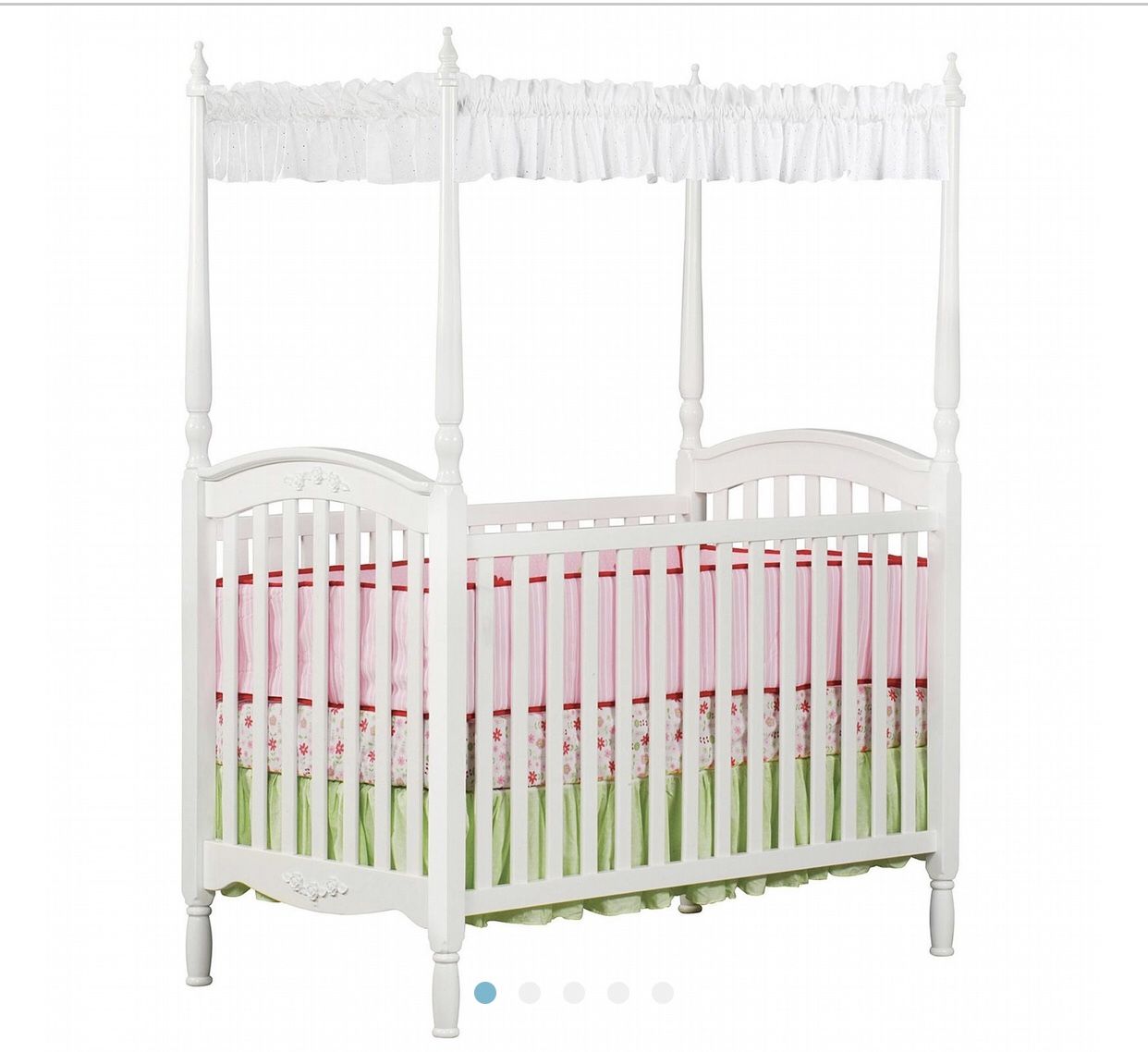 Convertible Crib  With Canopy W/Dresser 