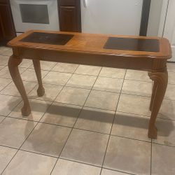 Free Table. Tv Stand With Glass. End Table. 3 Items