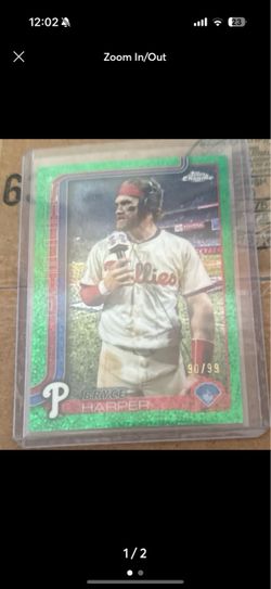 Topps Chrome Green Sparkle Refractor /99  Bryce Harper Phillies #150