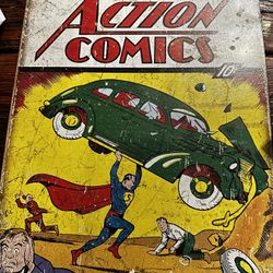 Superman 1st Edition Comic Cover Poster