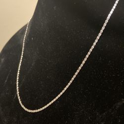 Valentino Necklace 20” Silver 925 From Italy