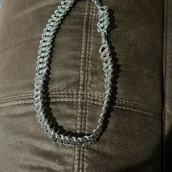 Faux Silver chunk  Necklace 