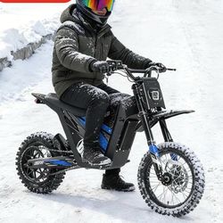 HAPPYRUN G300 SE Ultra Electric Dirt Bike, 6000W Peak Mid-Drive Motor & Off-Road Tires, 60V 31Ah Battery, Up to 44 MPH & 65 Miles Range, Hydraulic Bra