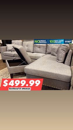 Sectional With ottoman