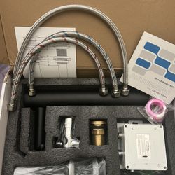 Greenspring Touchless Bathroom Faucet Automatic Sensor BLACK MATTE Vessel Sink Faucet Single Hole Deck Mount Hands-Free Commercial Lavatory Vanity Tap