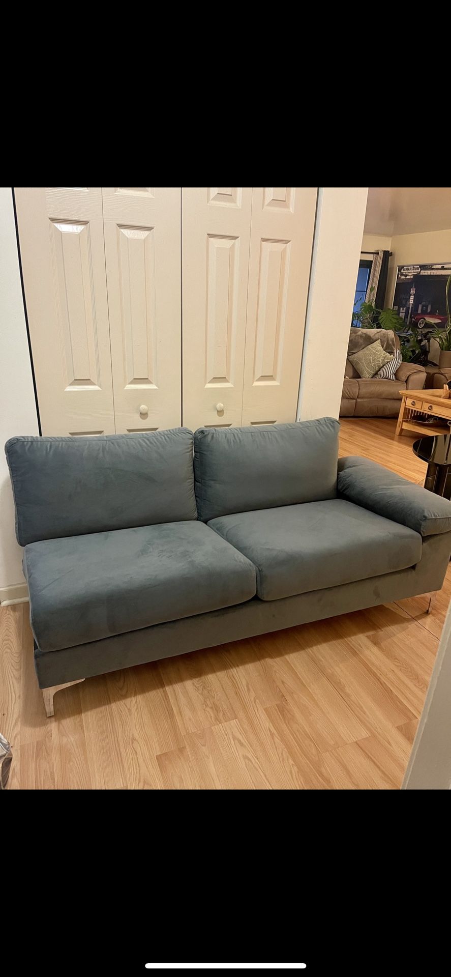 Small Gray/Blue Couch