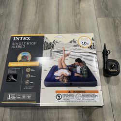 Intex Queen Air Mattress & Air Pump
