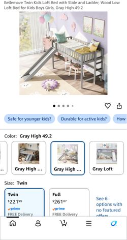 Twin loft bed