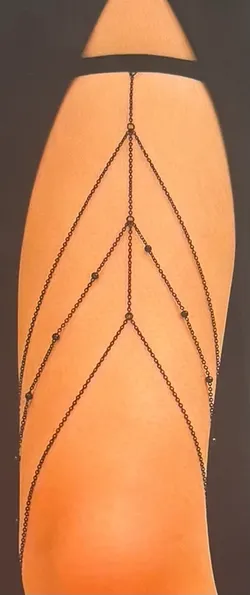 🎃 Halloween Black Thigh Chain Harness - NEW