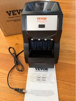 VEVOR Electric Coin Sorter Counter Machine Coin Counting Bank Organizer
