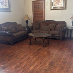 Sofa Set 6 Pieces Plus Lamps Set 