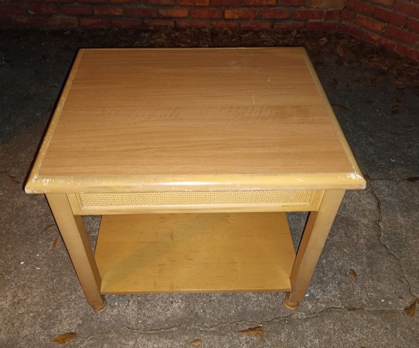 Wooden End/ Side Table For Sale