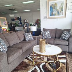 New 2pc Sofa and Loveseat