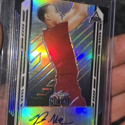 Bryce McGowens RC Auto Refractor Metal #ED /15 BLAZERS