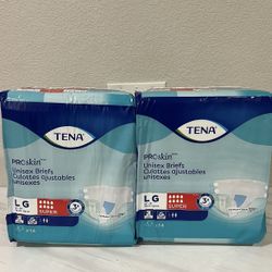 Brand new TENA ProSkin Unisex Adult Diapers with Tabs, Maximum Absorbency, Large, 28 Count