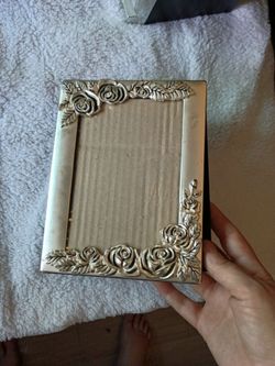 Vintage Godinger Style Silver-Plated Rose Photo Album / Frame Cover