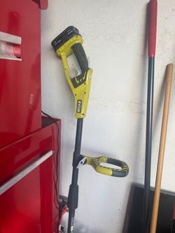 Ryobi String Trimmer, Craftsman V20 Leaf Blower (no battery), Lawn Mower and a Misc Items