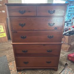Solid Wood Dovetail 5 Drawer Chest