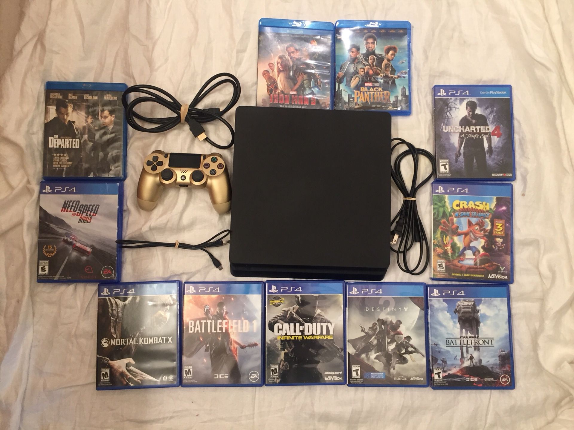 PS4, 10 Games, 3 Movies, Price Firm, Retails for 450$ on Amazon with Zero Games not counting tax or shipping...2 Games Added GTA 5 Final Fantasy XV