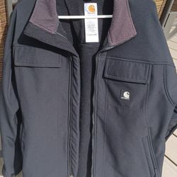 Carhartt J176 BLK Fleece Lined Jacket 
