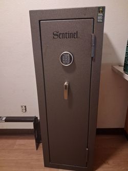 Sentinel 12 gun safe with accessories