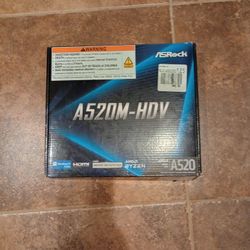 ASRock AM4 A520M-HDV Motherboard Brand New *SPARE PARTS*