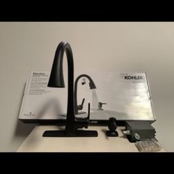 KOHLER Maxton Touchless PullDown Kitchen Faucet with Soap Dispenser, Matte Black