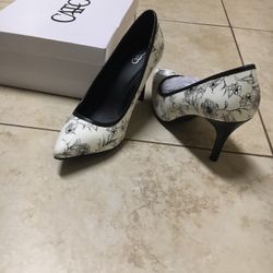 New Black and white heels