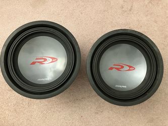 Alpine Type R 12 inch Subwoofers with Ported Box (Please read entire description)
