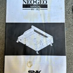 Neo Geo MV-1FZ Arcade Service Manual 