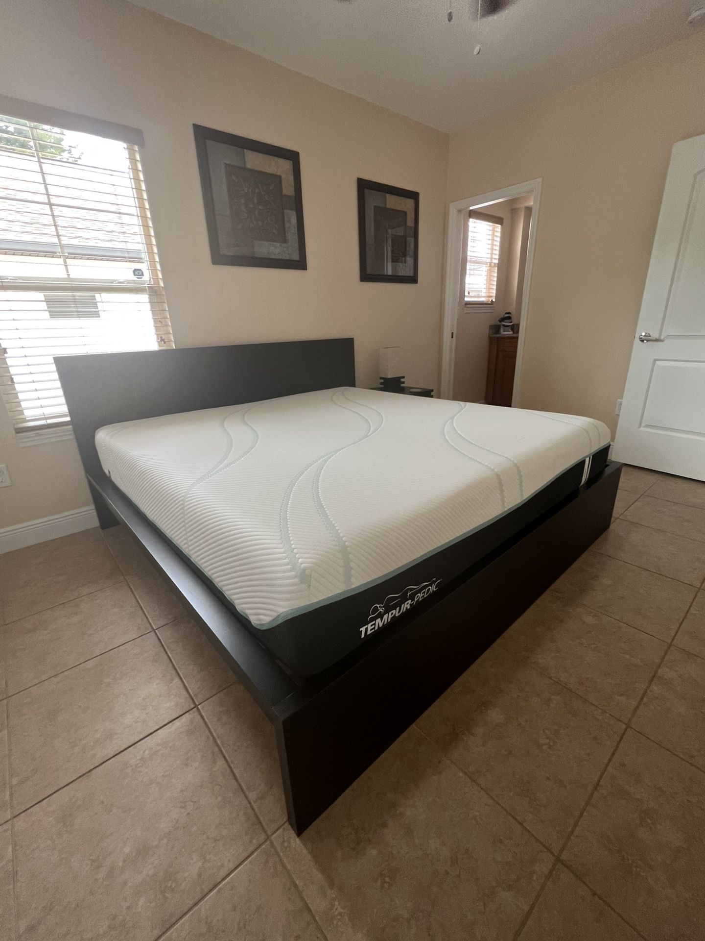 King Bed Frame With Mattress