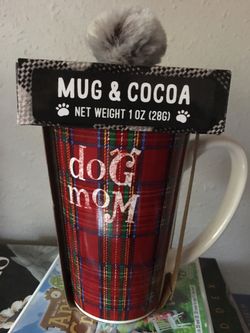 Dog Mom Scottie Dog Tartan Mug