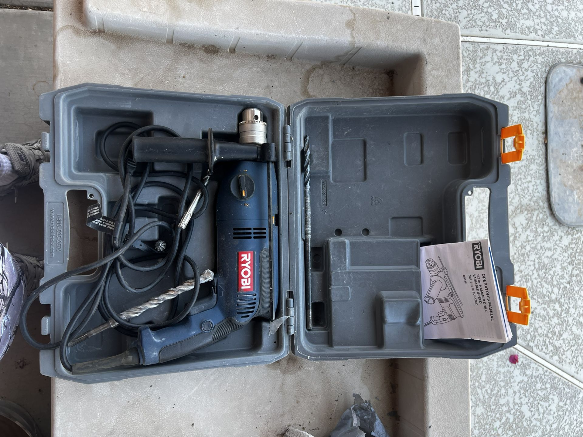 Ryobi D551H 1/2 Inch 2 Speed Hammer Drill