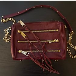 Rebecca Minkoff Moto 3 Zipper Crossbody Buttery Soft Leather 